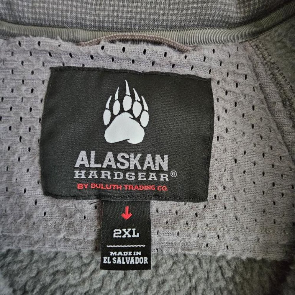 Duluth Trading Alaskan Hardgear AKHG Polartec Hardface Fleece Vest Gray Size 2XL